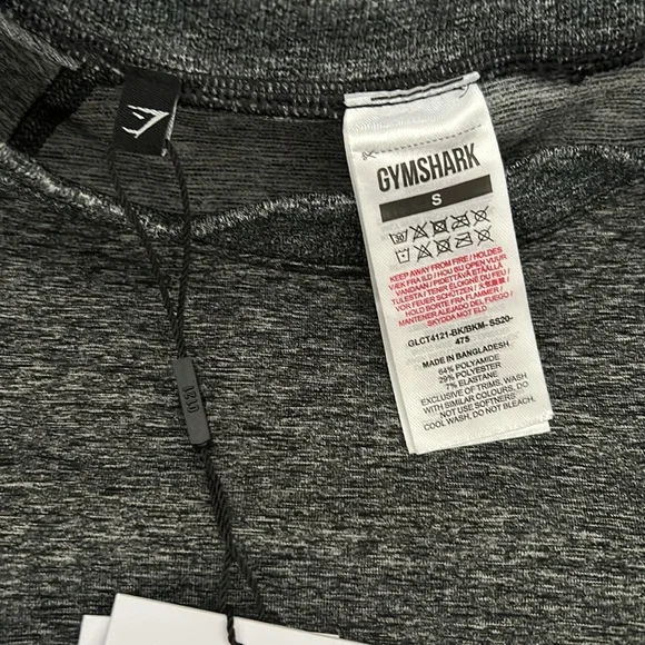 NWT Gymshark top ombré black gray - Picture 2 of 4